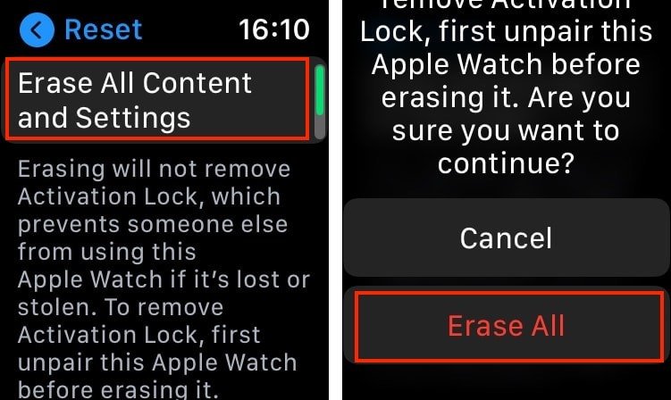 Отключить Apple Watch без приложения «Настройки Iphone»