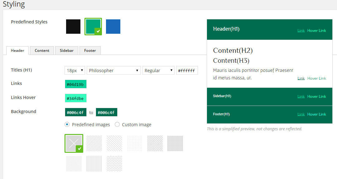 стиль unyson-framework