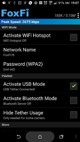 USB-модем-Android-FoxFi