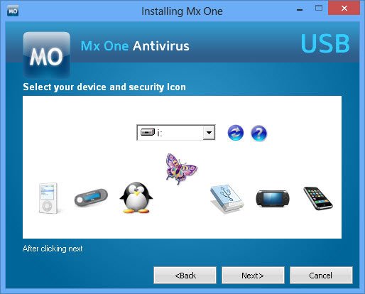 usbdrive-mx-one-antivirus-drive-selection