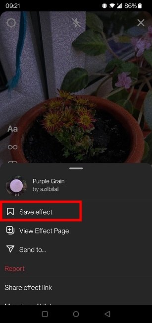 Используйте эффекты камеры. Эффект сохранения Instagram.