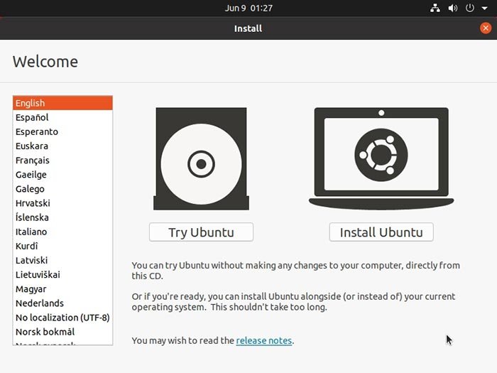 Используйте Ubuntu без установки Попробуйте Ubuntu