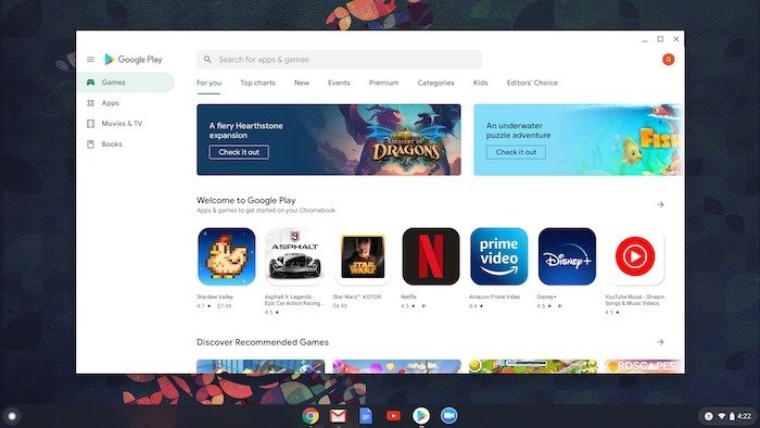 Используйте Zoom Chromebook Play Store