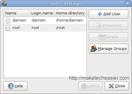 Настройки пользователей Ubuntu