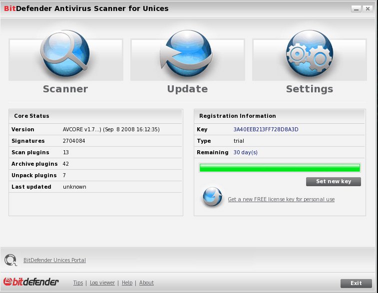 Антивирусный сканер BitDefender для Unix