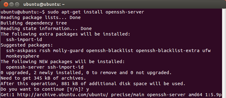 Установите OpenSSH в Linux.