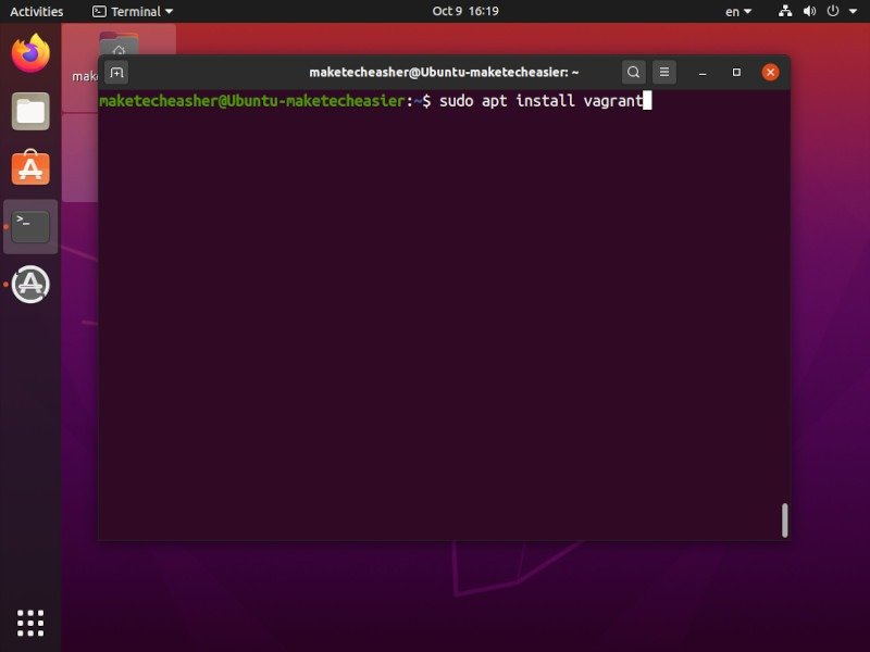 Установка Vagrant Linux Apt