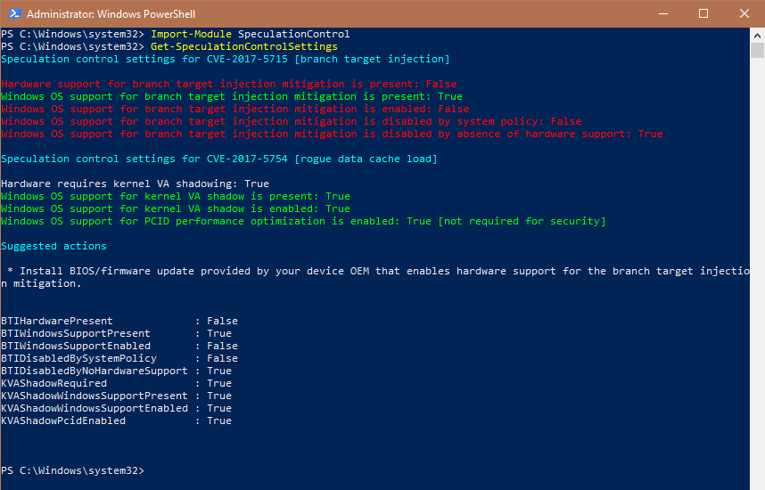 проверить-windows-meltdown-spectre-patch-powershell-output