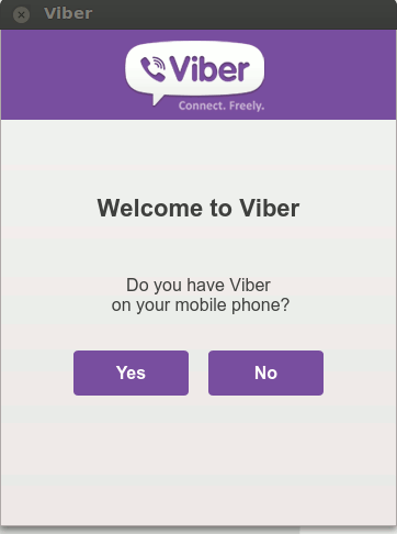 Viber-первый запуск