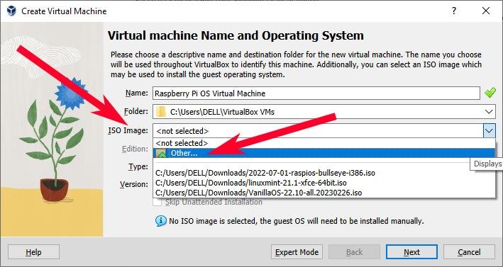 Virtualbox Raspberry Pi Os Создать виртуальную машину Красная стрелка н<h2><span id=