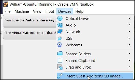 Изображение гостевых дополнений Virtualbox Share Devices