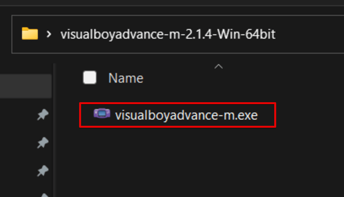 Exe-файл Visualboyadvance M