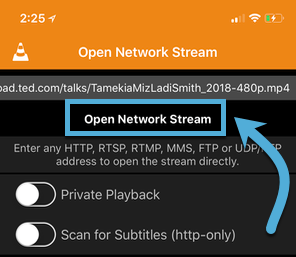 vlc-stream-video-to-ios-vlc-ios-app-кнопка-потока-сети