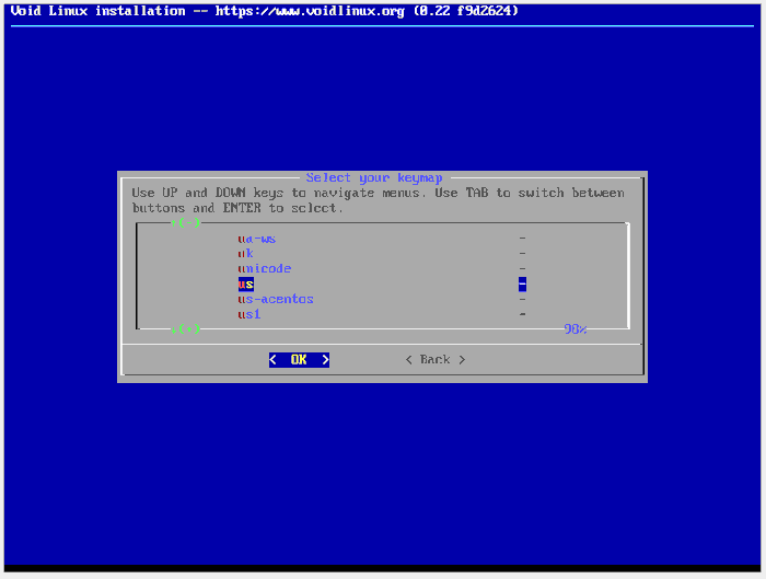 Клавиатура Voidlinux 9