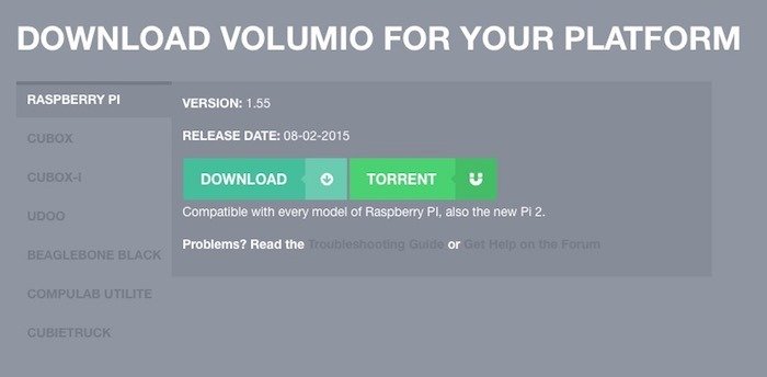 приложение для загрузки volumio