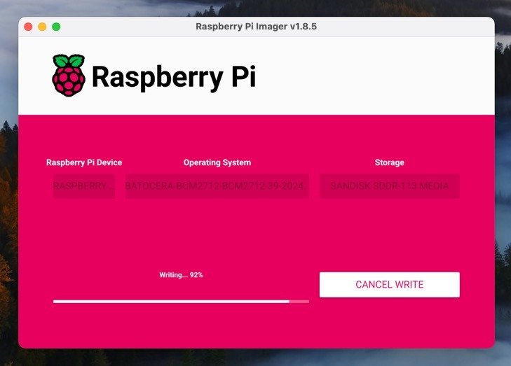 Подождите, пока Raspberry Pi Imager завершит работу.