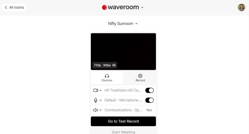 Создание новой комнаты в Waveroom.