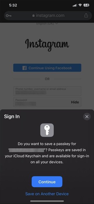 Что такое пароли Ios Passkeys Продолжить