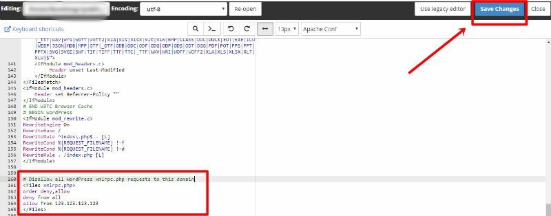 что-is-xmlrpc-htaccess-edit-save-changes