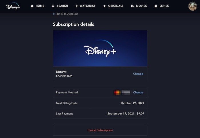 Что вам нужно Подписка Disney Plus