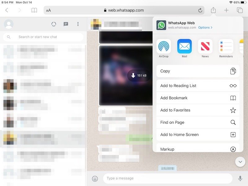 Общая таблица WhatsApp Ipad без джейлбрейка