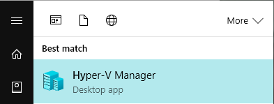 Win10 Hyper-V поиск Hyper-V
