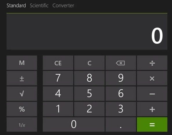 win8blue-калькулятор
