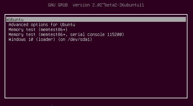 windows-10-dualboot-grub-экран выбора