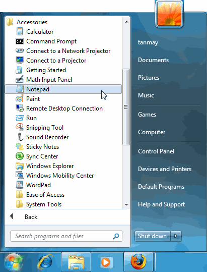 Windows-7-пусковое меню