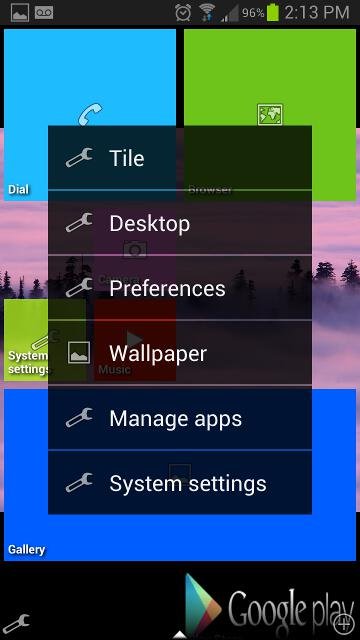 настройки Windows 8 на Android