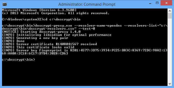 Windows-dnscrypt-test-info