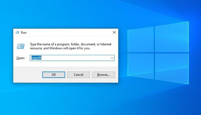 Запустить Regedit с водяными знаками Windows