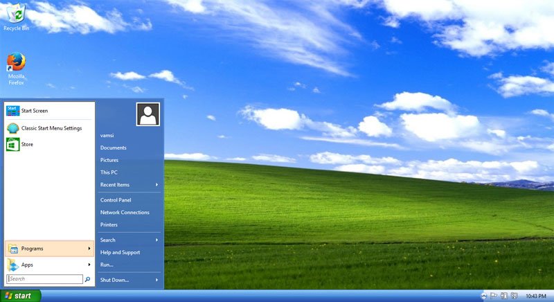 Windows-XP-посмотреть в Windows-8