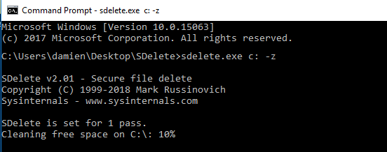 Windows10-sdelete-работает