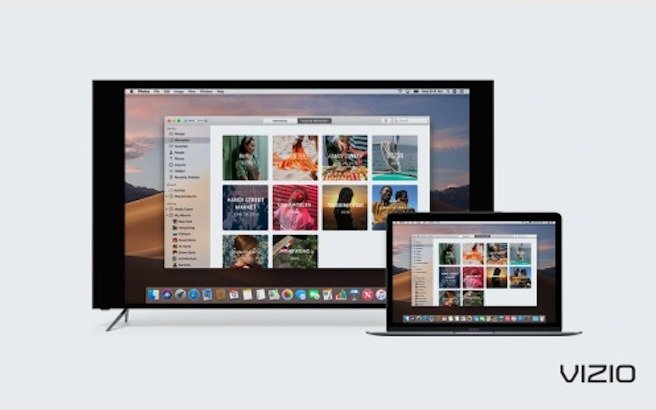 Беспроводная потоковая передача с Mac на телевизор Vizio