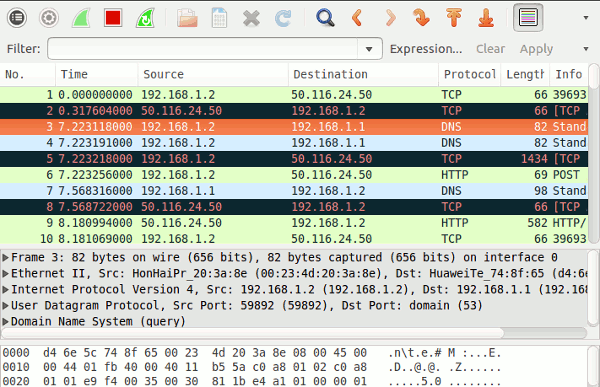 Wireshark-Live-захват