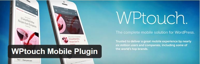 Плагин WordPress WPTouch Pro.