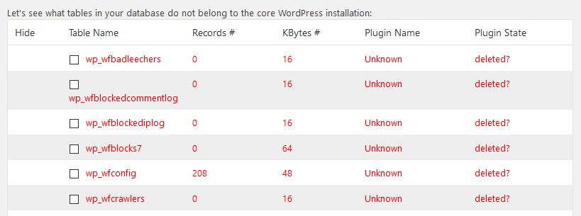 wp-delete-plugin-db-tables-left-over-database-table-list