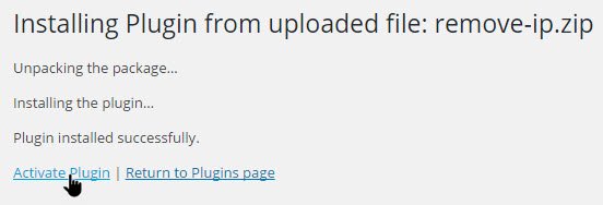 wp-remove-comment-ip-адрес-активировать-плагин