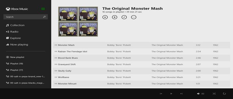 Плейлист «Оригинальный Monster Mash»