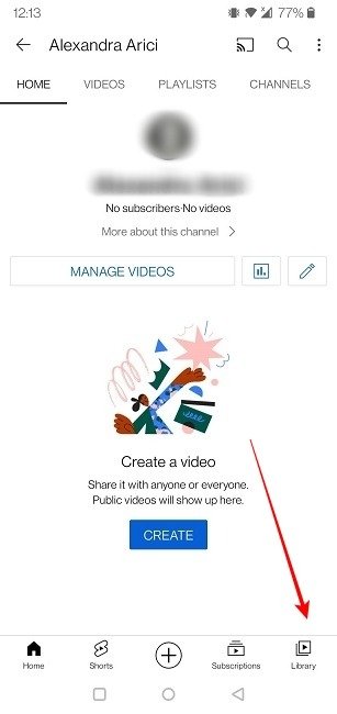 Мобильная библиотека клипов YouTube