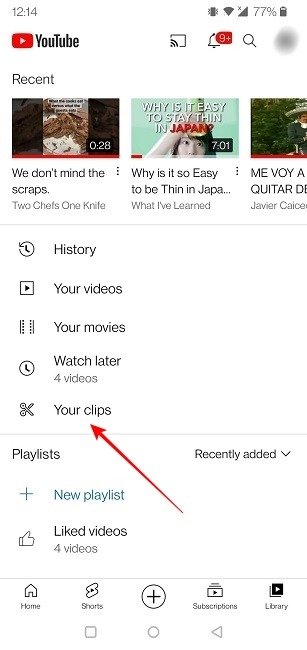 Youtube Clips Mobile Настройки ваших клипов