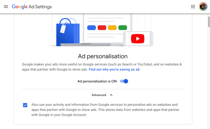 Вы можете запретить Google использовать вашу информацию в сторонних объявлениях.