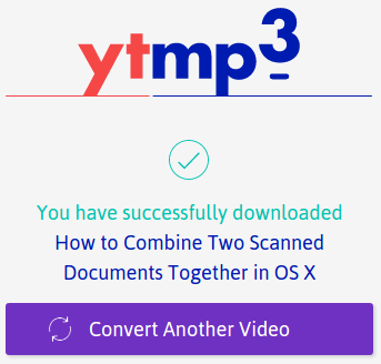 После завершения загрузки вы можете использовать YTmp3 для конвертации другого видео с YouTube в файл высокого качества в формате mp3.