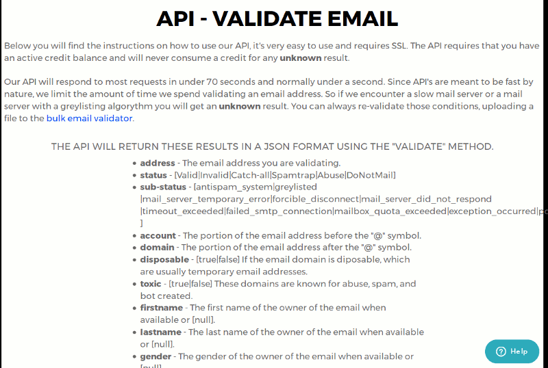 Zerobounce-api-validate-email