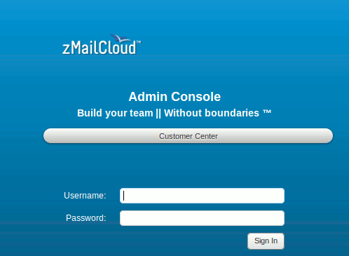 Консоль администратора zMailCloud