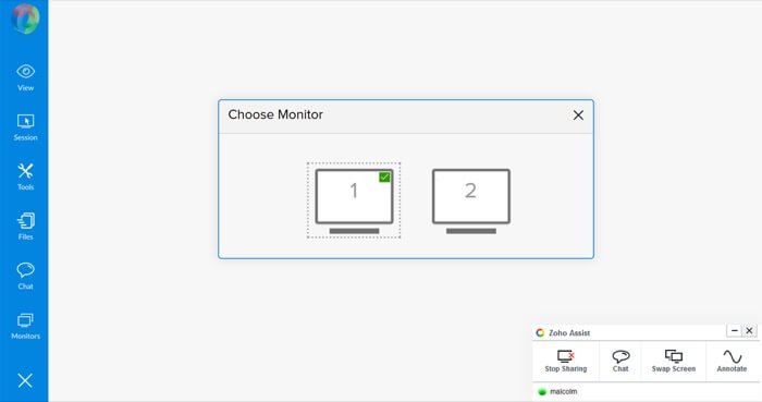 zoho-assist-review-мульти-мониторная навигация