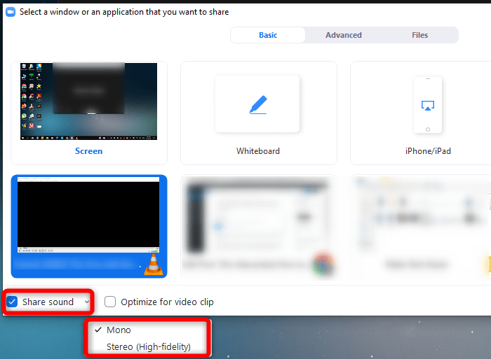 Zoom Vlc Поделиться звуком