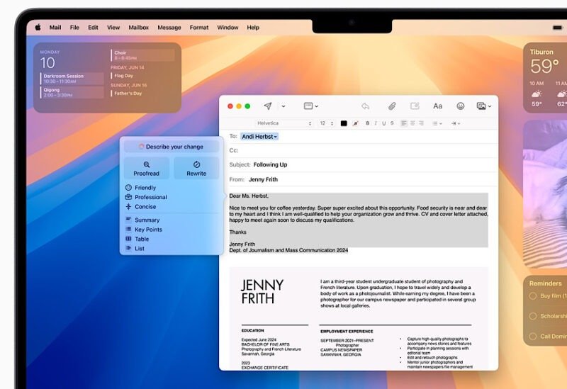 Приложение Apple Intelligence Wwdc 2024 Extract Mail