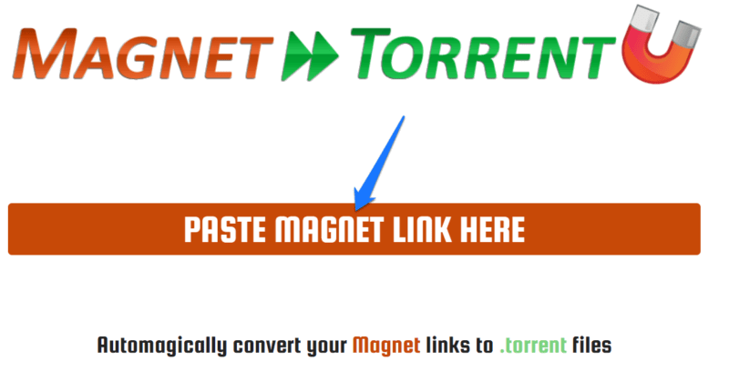 Добавьте Magnet Link с помощью Magnet2Torrent